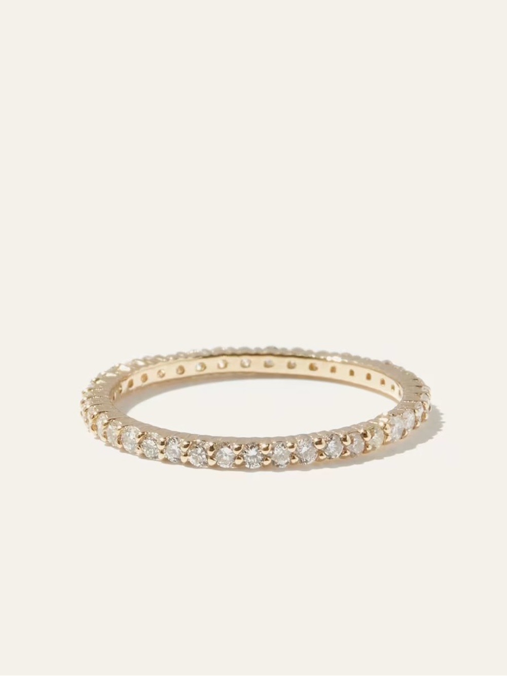 Quince Diamond Shared Prong Eternity Band